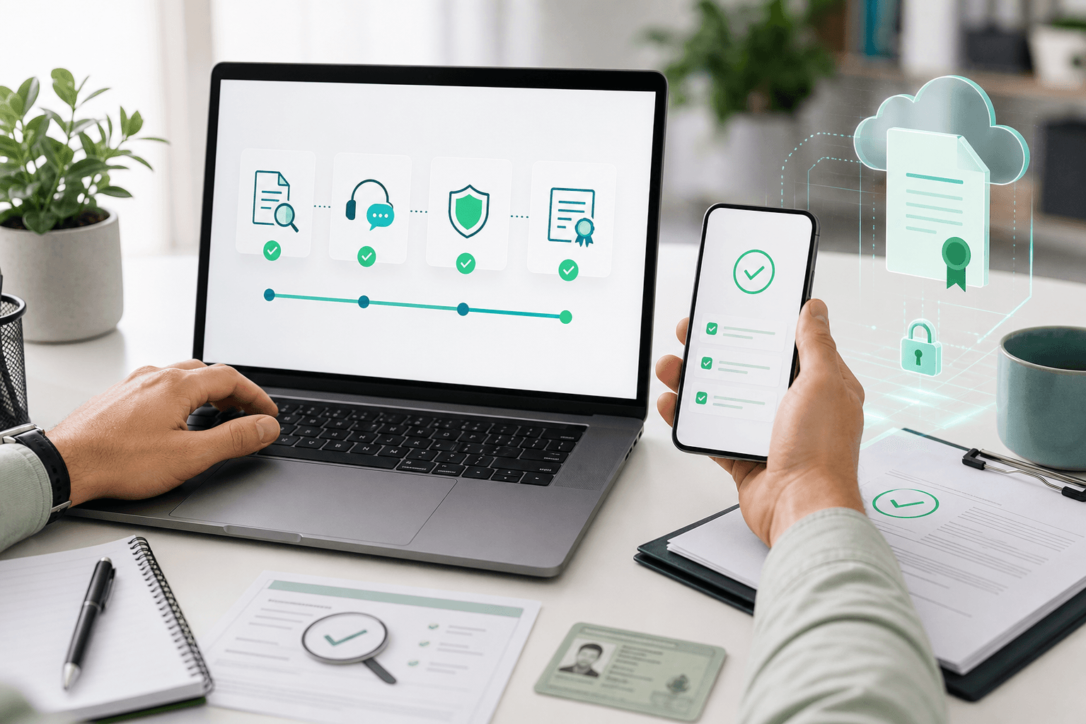 Processo guiado para validação de certificado digital